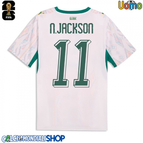 Maglie da calcio Senegal Nicolas Jackson #11 Prima Maglia Mondiali 2026  Manica Corta